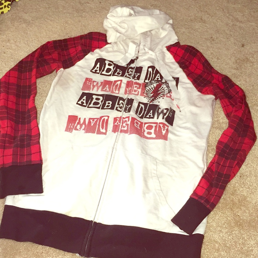 Rare abbey dawn plaid hoodie
